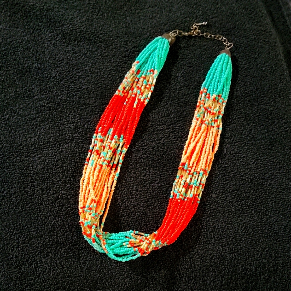 Multicolor, ZAD Beaded Necklace